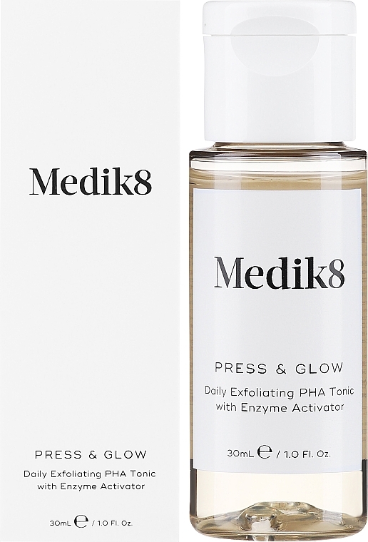 Daily Exfoliating PHA Tonic with Enzyme Activator - Medik8 Press & Glow — photo N3