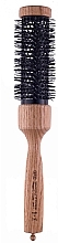 Fragrances, Perfumes, Cosmetics Thermal Brush with Wooden Handle & Black Tube, d47mm - 3ME Maestri Triangle Brush