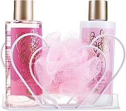 Fragrances, Perfumes, Cosmetics Set - Accentra Heart Cascade Magnolia Dream Gift Set (b/lot/200ml + sh/gel/200ml + washcloth/1pcs)