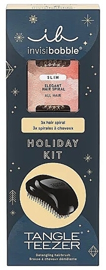 Set - Tangle Teezer & Invisibobble Holiday Kit (h/brush/1pcs + scrunchy/3pcs) — photo N1