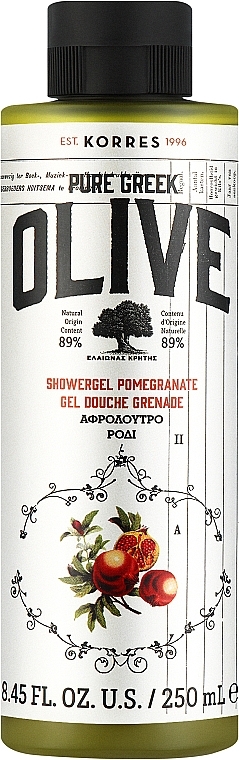 Shower Gel "Pomegranate" - Korres Pure Greek Olive Pomegranate Shower Gel — photo N1