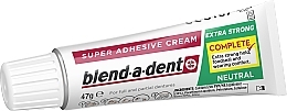 Extra Strong Neutral Dentures Adhesive Cream - Blend-A-Dent Super Adhesive Cream — photo N4