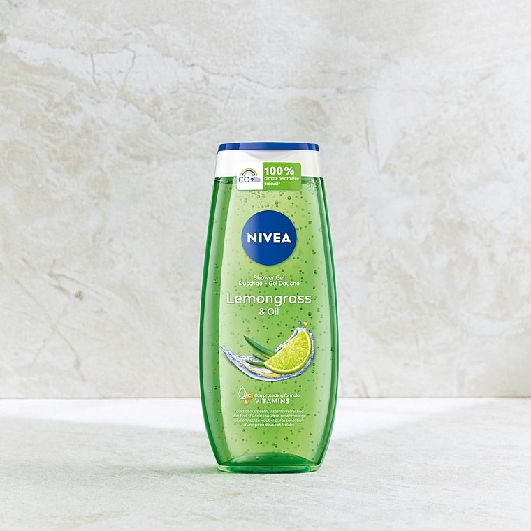 Shower Care Gel "Lemongrass & Oil" - NIVEA Bath Care Lemongrass And Oil — photo N6