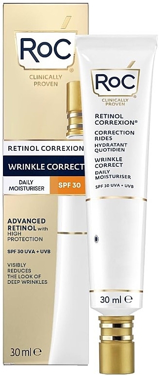 Anti-Aging Moisturizing Day Cream SPF30 - RoC Retinol Correxion Wrinkle Correct Daily Moisturizer — photo N1