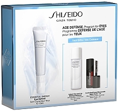 Fragrances, Perfumes, Cosmetics Set - Shiseido Essential Energy Eye Set (eye/definer/15ml + eye/lip/remover/30ml + mascara/4ml)