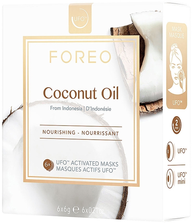 Nourishing Coconut Oil Face Mask - Foreo UFO Activated Mask Nourishing Coconut Oil — photo N1