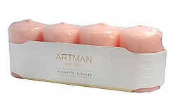 Fragrances, Perfumes, Cosmetics Decorative Candle Set, matte rose gold - Artman Candles (candle/4pcs)