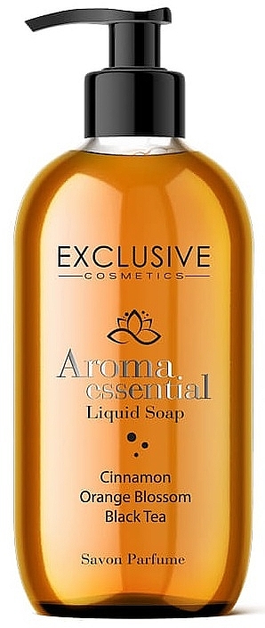 Cinnamon, Orange Blossom, Black Tea Liquid Soap - Exclusive Cosmetics Aroma Essential Liquid Soap — photo N1