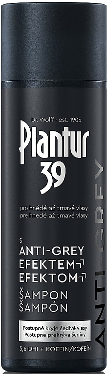 白髪防止シャンプー - Plantur 39 Anti-Grey Effect Shampoo	 — photo N1