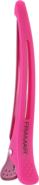 Elastic Sectioning Hair Clip, pink - Framar Elastic Sectioning Hair Clips — photo N1