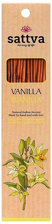 Vanilla Incense Sticks - Sattva Vanilla — photo N1