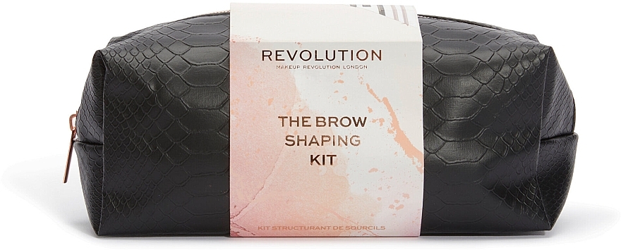 Eyebrow Makeup Gift Set, 8 items - Makeup Revolution Brow Shaping Kit With Bag Gift Set — photo N2