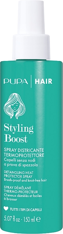 Detangling Thermal Protective Hair Spray - Pupa Styling Boost Detangling Heat Protector Spray — photo N1