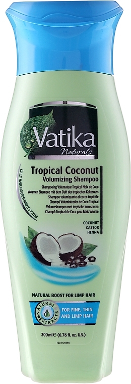 Volumizing Coconut Shampoo - Dabur Vatika Tropical Coconut Volumizing Shampoo — photo N1