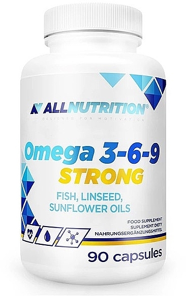 Omega 3-6-9 Strong Food Supplement - Allnutrition Omega 3-6-9 Strong — photo N1