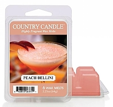 Fragrances, Perfumes, Cosmetics Wax for Aroma Lamp - Country Candle Peach Bellini Wax Melts