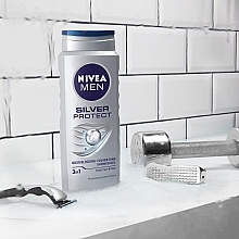 Shower Gel "Silver Protection" - NIVEA MEN Silver protect Shower Gel — photo N2