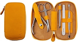 Fragrances, Perfumes, Cosmetics 5-piece Manicure Set "Basic Eco", MS-01E, mustard - Staleks Manicure Set