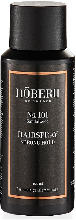 Strong Hold Hair Spray - Noberu of Sweden №101 Sandalwood Hairspray Strong Hold — photo N2