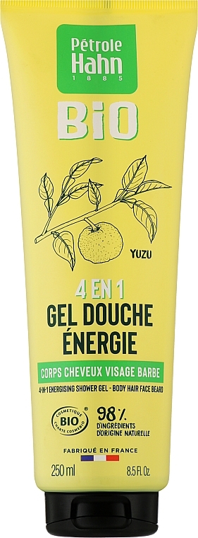 Energizing Shower Gel with Yuzu Extract - Eugene Perma Petrole Hahn Bio 4In1 Energizing Shower Gel — photo N1