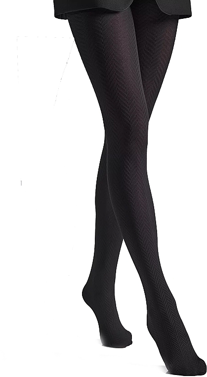 Women Tights 'Maya', 60 Den, nero - Veneziana — photo N1