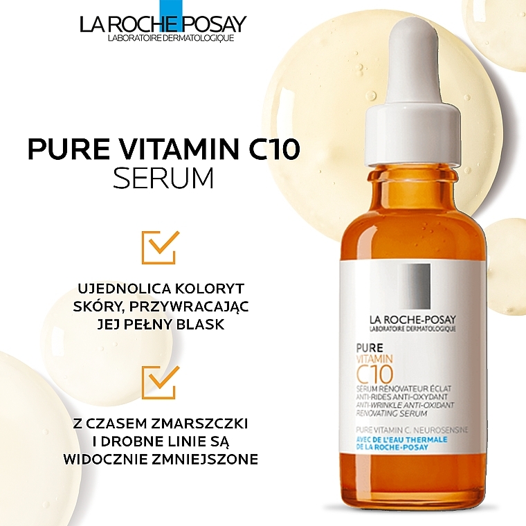 Anti-Wrinkle Antioxidant Renewal Face Serum - La Roche-Posay Pure Vitamin C10 Anti-Wrinkle Anti-Oxidant Renovating Serum — photo N2