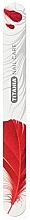 Feather Nail File, 17.8 cm, double-sided, 180/220, 1221 B, red - Titania — photo N1