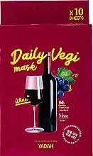 Facial Sheet Mask - Yadah Daily Vegi Wine Mask — photo N5