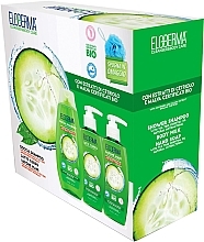 Fragrances, Perfumes, Cosmetics Set - Eloderma Cucumber & Mallow (shmp/400ml + b/lot/300ml + l/soap/300ml)