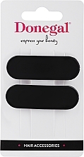 Fragrances, Perfumes, Cosmetics Hair Clip, 2 pcs, black - Donegal FA-5624