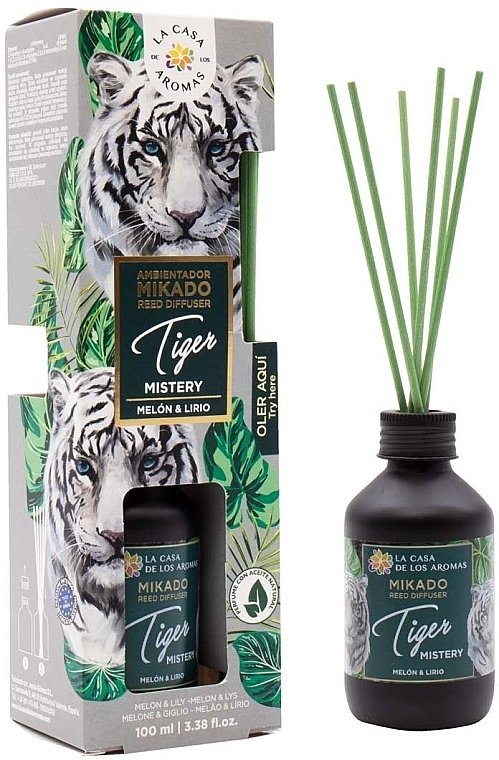 Reed Diffuser - La Casa de Los Aromas Safari Reed Diffuser Tiger Mistery — photo N1