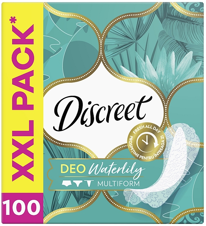 Daily Sanitary Pads Deo Water Lily, 100 pcs - Discreet — photo N1