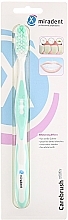 Toothbrush - Miradent Carebrush Toothbrush White Green — photo N2