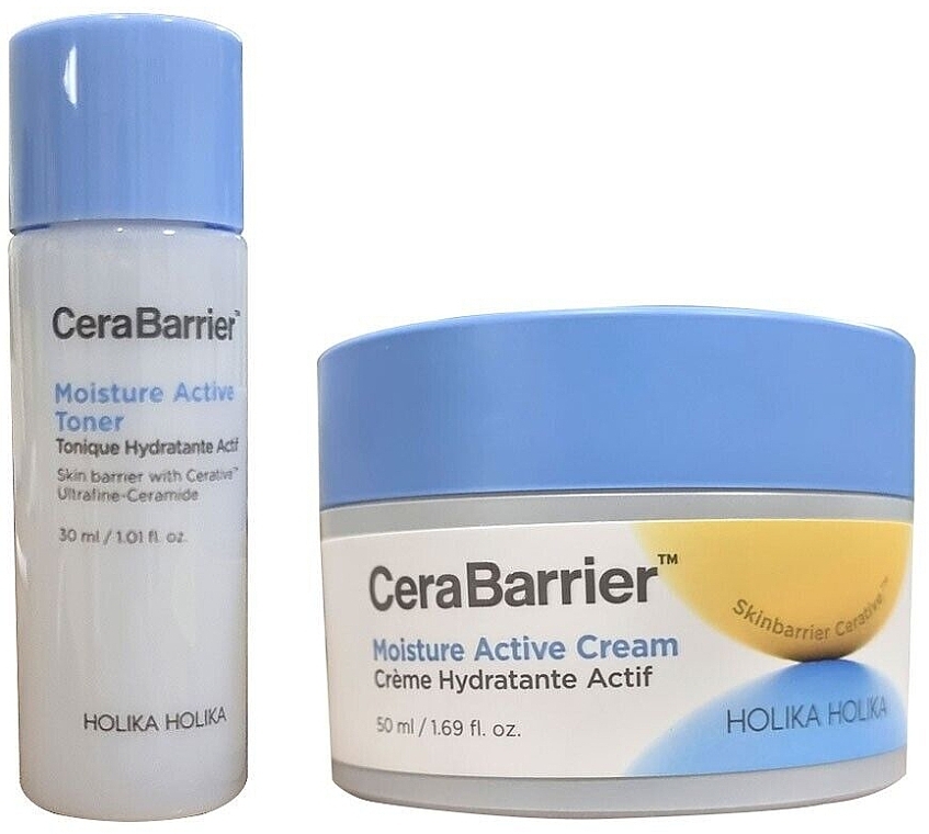 Set - Holika Holika CeraBarrier Moisture Active Set (cr/50ml + toner/30ml) — photo N1