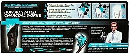 Set "Fresh Breath" with Black-White Brush - White Glo Charcoal Bad Breath Eliminator (t/paste/100ml + t/brush/1) — photo N3