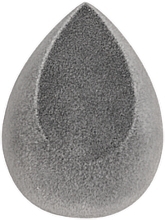 Velour Makeup Sponge with Cut, grey - Color Care Beauty Sponge — photo N1