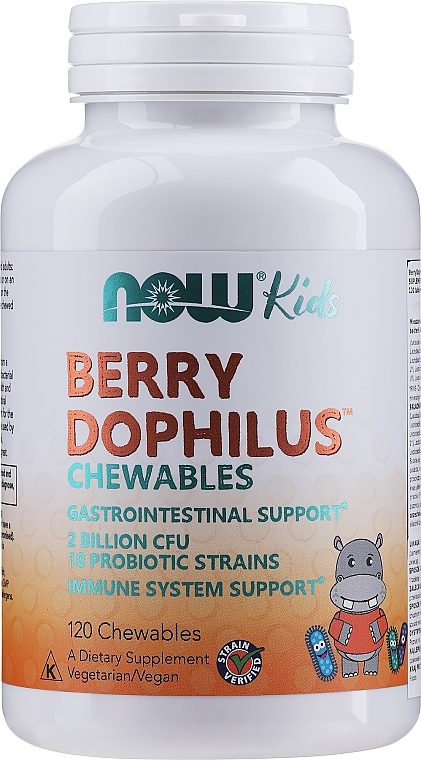 Kids Probiotic "Acidophilus". berry taste - Now Foods Berry Dophilus — photo N5