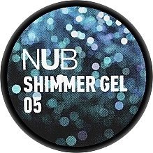 Fragrances, Perfumes, Cosmetics Nail Design Shimmer-Gel with Big Glitter - NUB Shimmer Gel