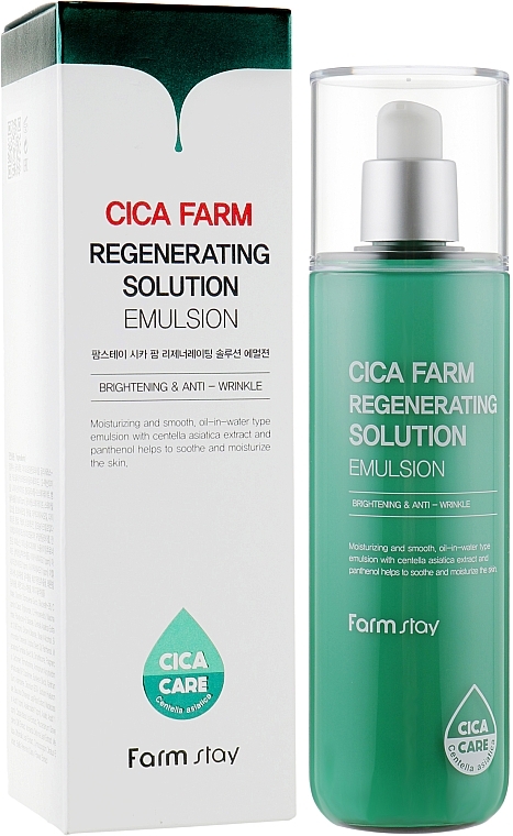 Centella Face Emulsion - FarmStay Cica Farm Regenerating Solution Emulsion — photo N3