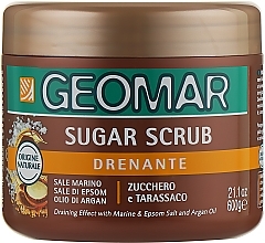 Fragrances, Perfumes, Cosmetics Smoothing Drainage Body Scrub with Sugar & Argan Oil - Geomar Sugar Scrub