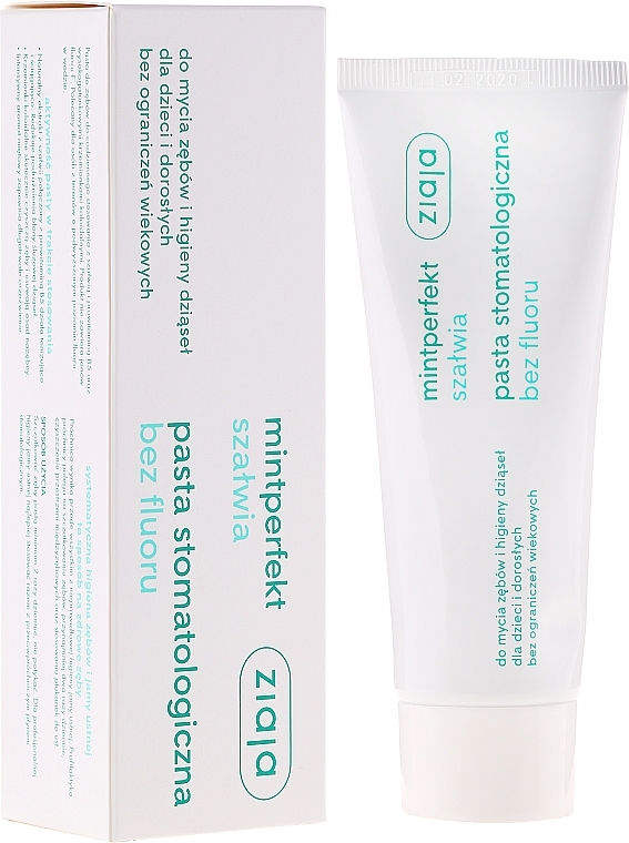 Fluoride-Free Toothpaste - Ziaja Mintperfect — photo N1