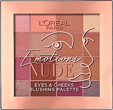 Fragrances, Perfumes, Cosmetics Eyes & Cheeks Blushing Palette - L'Oreal Paris Emotions of Nude