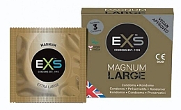 Enlarged Condoms XL, 3 pcs. - EXS Condoms Magnum Large — photo N1