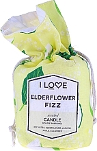 Fragrances, Perfumes, Cosmetics Scented Candle "Elderberry Cocktail" - I Love Elderflower Fizz Scented Candle