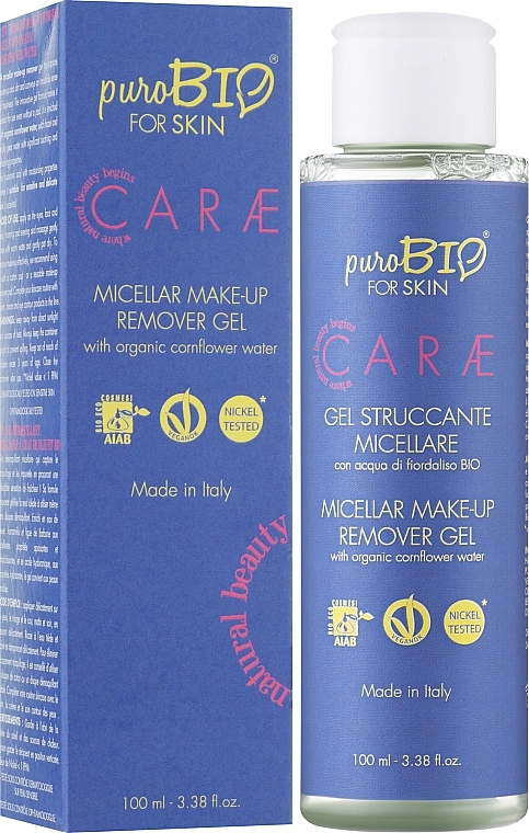 Micellar Cleansing Gel with Cornflower Water - PuroBio Cosmetics Micellar Make-Up Remover Gel — photo N2