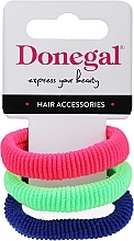 Fragrances, Perfumes, Cosmetics Hair Ties, 3 pcs, FA-5680, pink, green, blue - Donegal