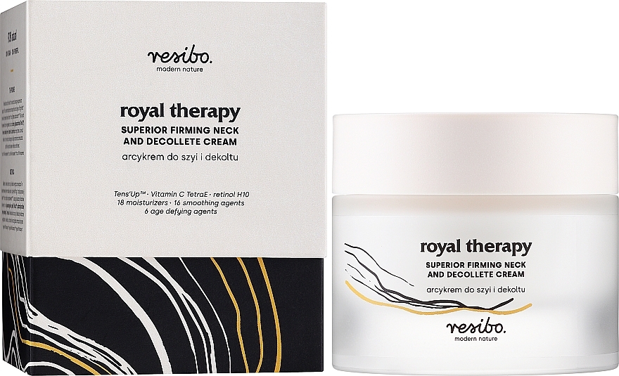 Neck & Decollete Cream - Resibo Royal Therapy Superior Firming And Decollete Cream — photo N3