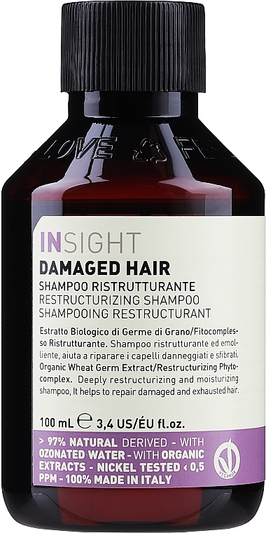 Damaged Hair Repairing Shampoo - Insight Restructurizing Shampoo — photo N1