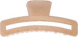 Fragrances, Perfumes, Cosmetics Claw Clip, FA-5676, beige curved rectangle - Donegal