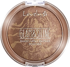 Fragrances, Perfumes, Cosmetics Baked Highlighter - Lovely Glam&Shine Baked Highlighting Powder